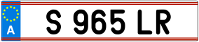 Trailer License Plate